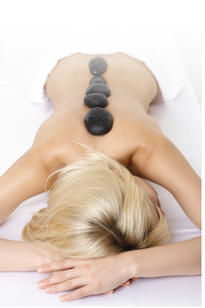 Massage aux pierres chaudes